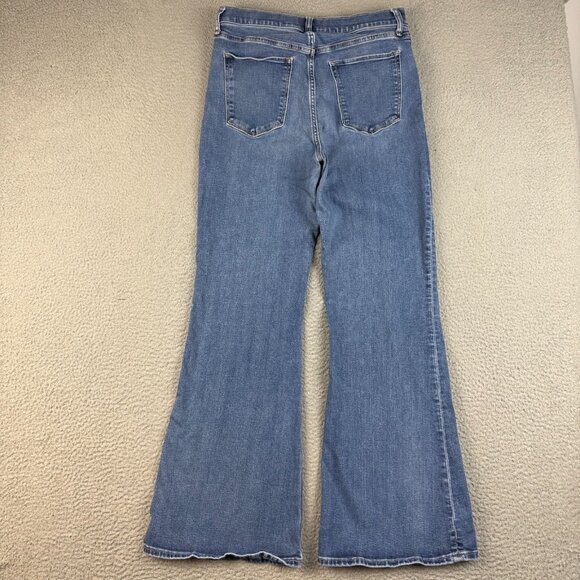 Abercrombie & Fitch Jeans Womens 32/14 Blue The Flare Leg Ultra High Rise Denim - Picture 2 of 10